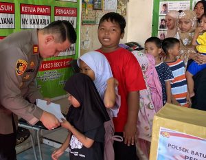 Sambut Hari Raya Idul Adha 1446 H , Polsek Batu Ampar Gelar Bakti Sosial di Dua Panti Asuhan